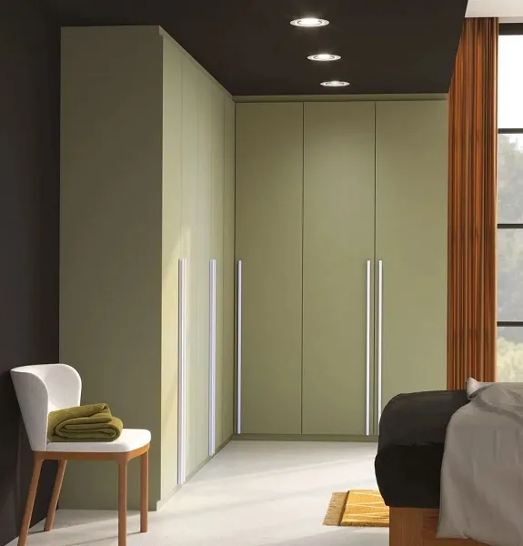 Dressing sur-mesure en L couleur pistache