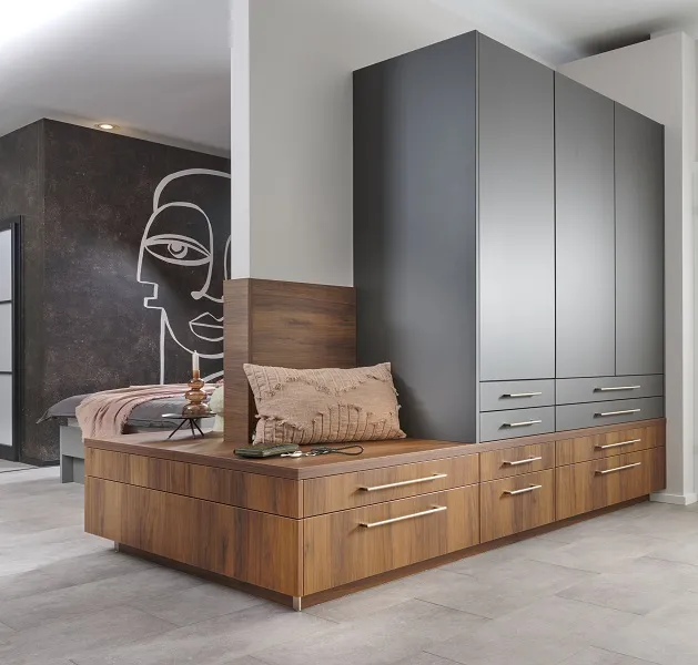 Dressing sur-mesure en continuité avec la chambre