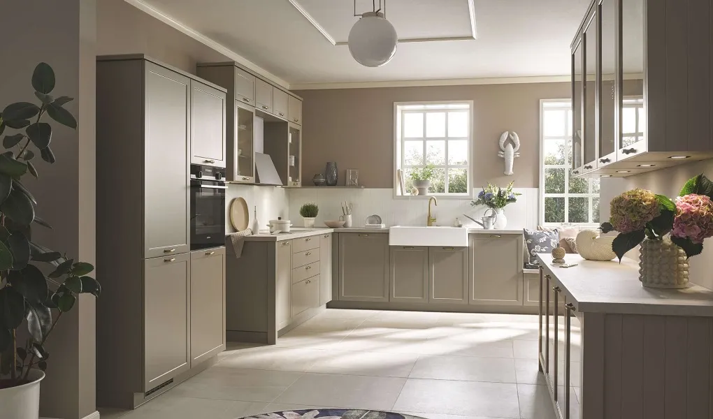 Cuisine esprit campagne avec évier timbre d’office