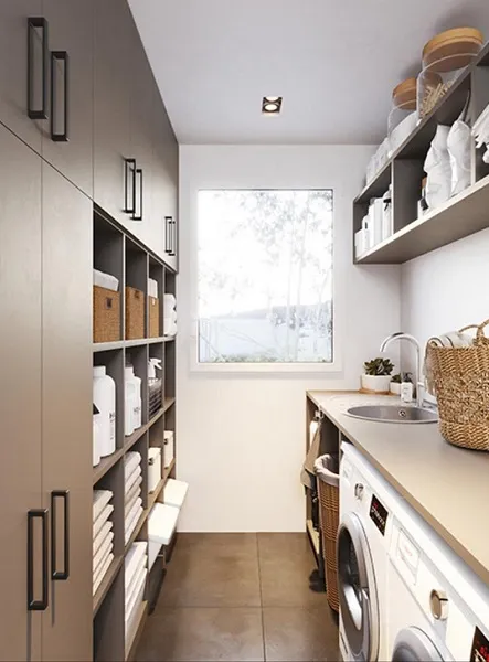 Buanderie fonctionnelle : très étudiée