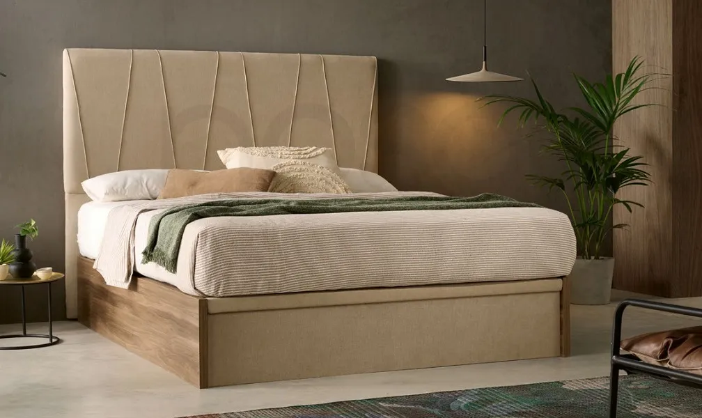 Lit-coffre en bois hauteur 31cm