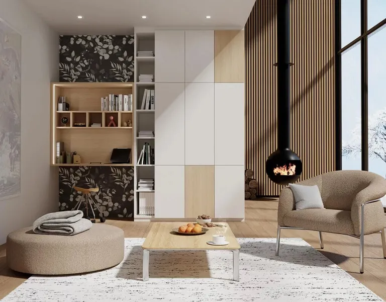 Majestueux ! Meuble bibliothèque jusqu'au plafond