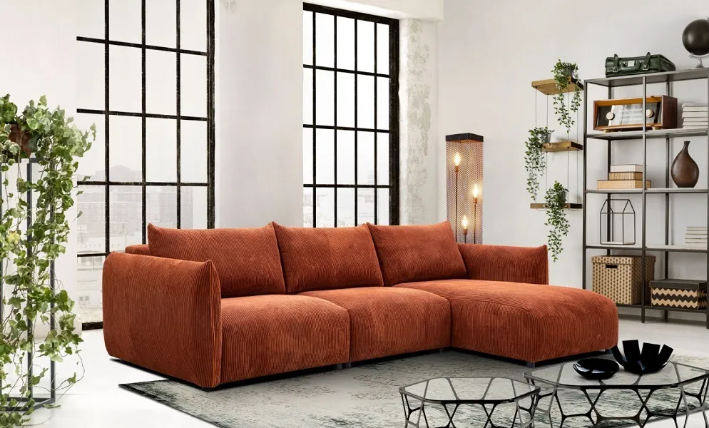 Canapé design : Canapé Farido fixe, assisse profonde