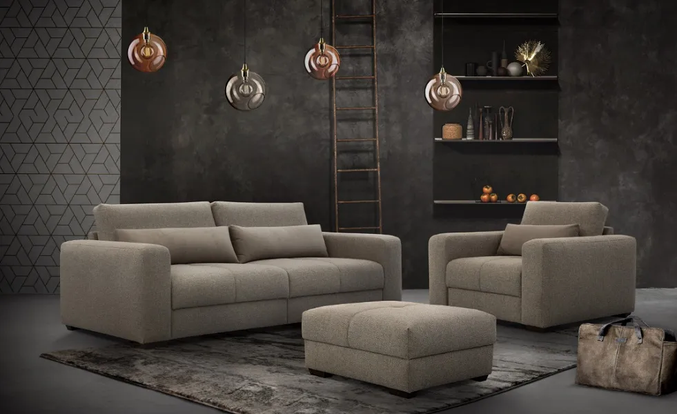 Canapé design : Canapé et fauteuil Oxen fixe,