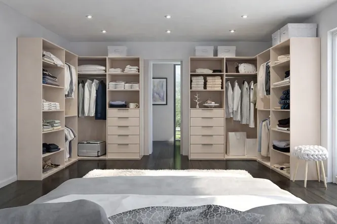 Dressing sur-mesure avec rangements pour monsieur et madame